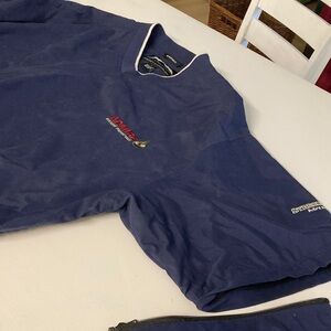 ADMIRE Golf pullover jacket  double-layered with removable zippered sleeves.